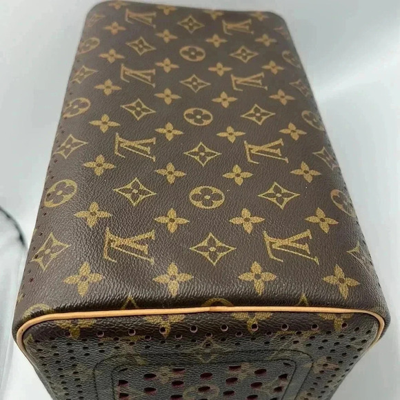 Louis Vuitton Speedy 30 Fuchsia Limited monogram perforated bag purse - Picture 9 of 13